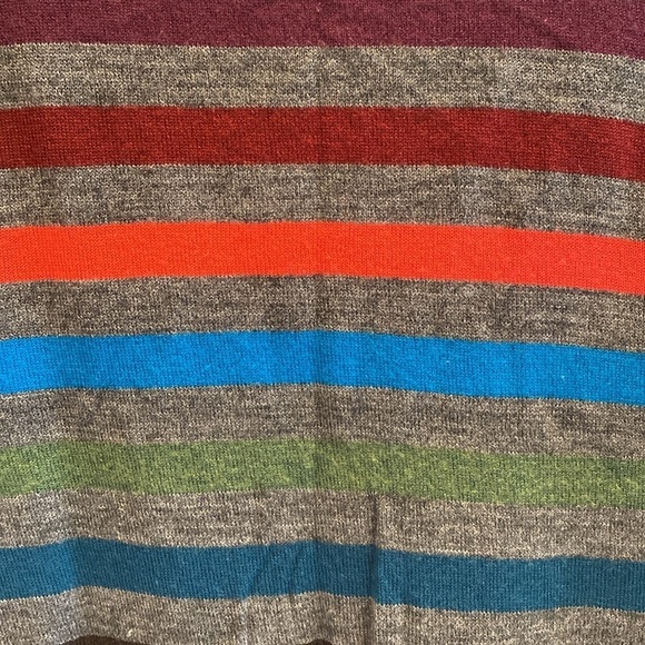 The Limited Merino Wool L/S Fine Gauge Sweater Grey Multi Color V Neck M - Picture 5 of 9